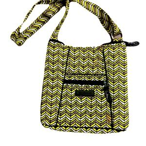 Vera Bradley Yellow and Black Crossbody Bag